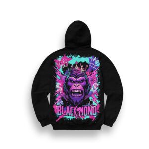 SUDADERA CON CAPUCHA BLACK MOND "ANGRY MONKEY"