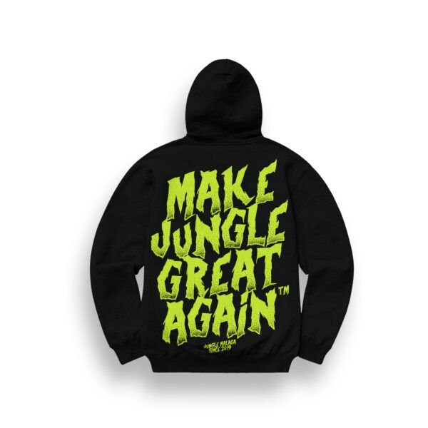 SUDADERA CON CAPUCHA JUNGLE MÁLAGA "MAKE JUNGLE GREAT AGAIN"