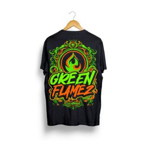 CAMISETA GREEN FLAMEZ "NO BREAKS NO PARTY"