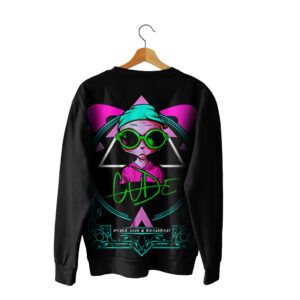SUDADERA CUDE «PEACE, LOVE & BREAKBEAT»