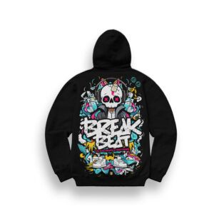 SUDADERA CON CAPUCHA ELECTRONIC NIGHTMARE "BREAKBEAT"