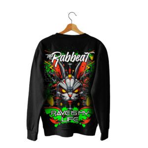 SUDADERA MR. RABBEAT «RAVE IS MY LIFE»