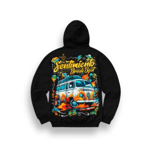 SUDADERA CON CAPUCHA SENTIMIENTO BREAKBEAT "VIBES"