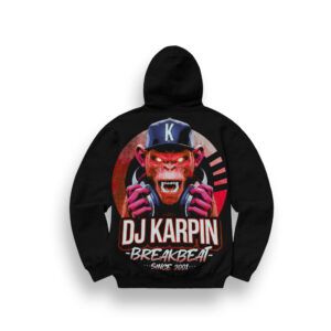 SUDADERA CON CAPUCHA DJ KARPIN "2001"
