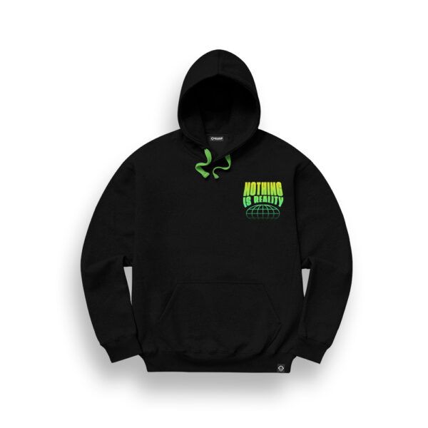 SUDADERA CON CAPUCHA NOTHING IS REALITY «PEACE & LOVE»