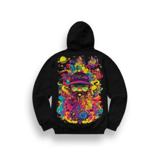 SUDADERA CON CAPUCHA PERICO «PSYCHO WORLD»