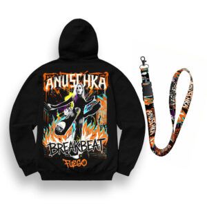 SUDADERA CON CAPUCHA ANUSCHKA «FUEGO»