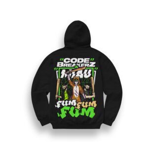 SUDADERA CON CAPUCHA CODE BREAKERZ & MIAU «FUM»