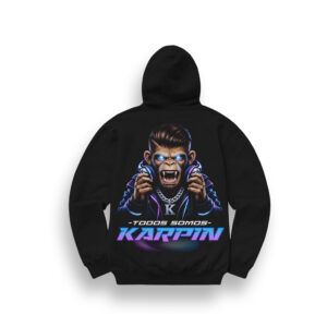 SUDADERA CON CAPUCHA DJ KARPIN «TODOS SOMOS»