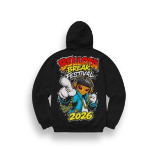 SUDADERA CON CAPUCHA BELLOTA FESTIVAL "BELLOTA MAN"